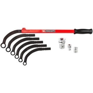 Facom 5-Piece Belt Tensioner Nut Wrench Spanner Set 13 to 19 mm DT.TWA