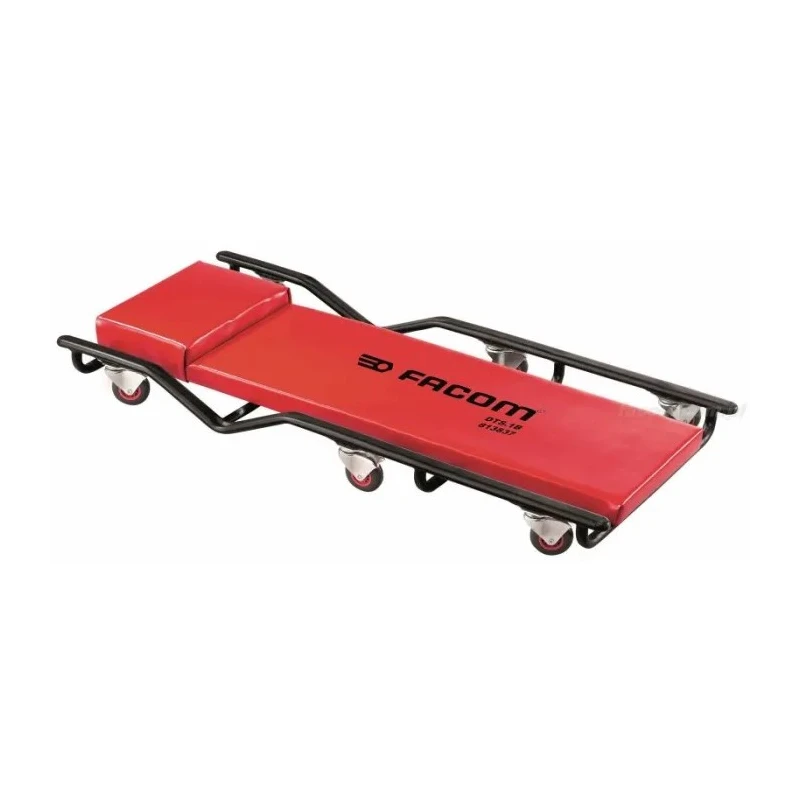 Facom Metal Castor Trolley with 1 Shelf, 1010 mm Platform Length, 150 kg Load Capacity, Foldable Frame, Brakes, DTS.1BPF