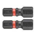 Facom Hex Screwdriver Bit, 6.35 mm Drive, 8 mm Tip, 47.5 mm Overall Length, 2-Piece ENH.108