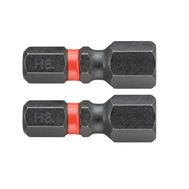 Facom Hex Screwdriver Bit, 6.35 mm Drive, 8 mm Tip, 47.5 mm Overall Length, 2-Piece ENH.108