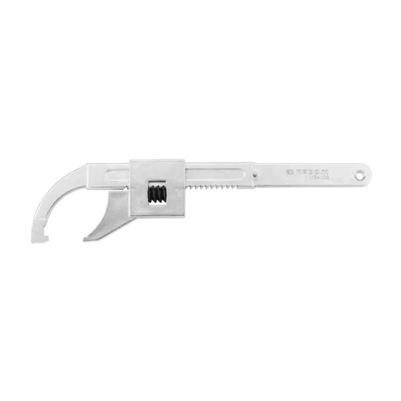 Facom 4 mm Jaw Capacity Pipe Wrench 213mm Overall Length Polished Chrome Handle 115A.50
