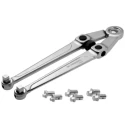 Facom Adjustable Spanner Wrench with 100 mm Jaw Capacity, 245mm Overall Length, Metal Handle, Chrome Vanadium Steel 118A