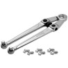 Facom Adjustable Spanner Wrench with 100 mm Jaw Capacity, 245mm Overall Length, Metal Handle, Chrome Vanadium Steel 118A