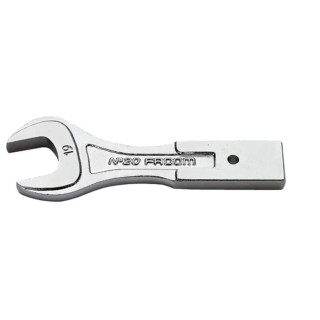 Facom Open End Insert Spanner Bit 12 x 7 mm Insert Size, 16 mm Wrench Size, Chrome Finish 20.16