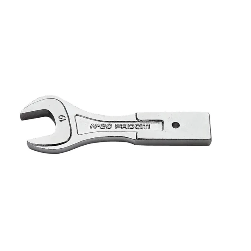 Facom Open End Insert Spanner Bit 12 x 7 mm Insert Size, 16 mm Wrench Size, Chrome Finish 20.16