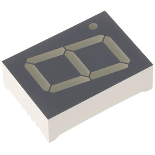 Kingbright 1-Digit 7 Segment LED Display Red Anode 25.4 mm Character Height SA10-21EWA