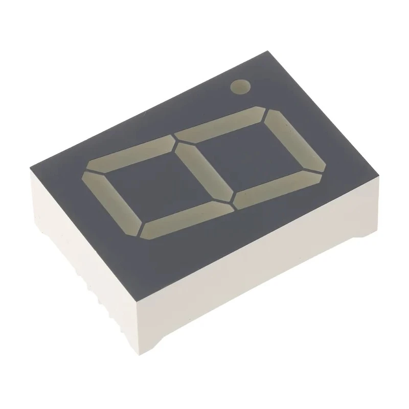 Kingbright 1-Digit 7 Segment LED Display Red Anode 25.4 mm Character Height SA10-21EWA