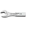 Facom Open End Insert Spanner with 12 x 7 mm Insert Size, 17 mm Open End Head, Chrome Finish Steel 20.17