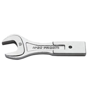 Facom Open Ended Insert Spanner 12 x 7 mm, 27 mm Size, Chrome Finish 20.27