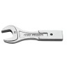 Facom Open Ended Insert Spanner 12 x 7 mm, 27 mm Size, Chrome Finish 20.27