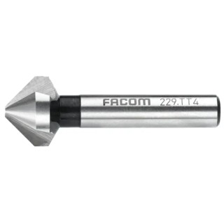 Facom High Speed Steel Drill Bit 25 mm Cone Shank 3 HSS Cutting Edges 229.TT5