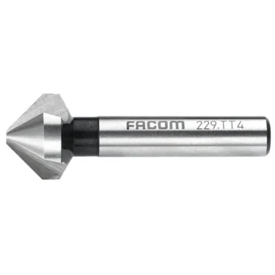 Facom High Speed Steel Drill Bit 25 mm Cone Shank 3 HSS Cutting Edges 229.TT5