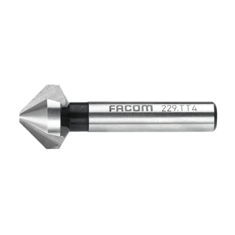 Facom High Speed Steel Drill Bit 25 mm Cone Shank 3 HSS Cutting Edges 229.TT5