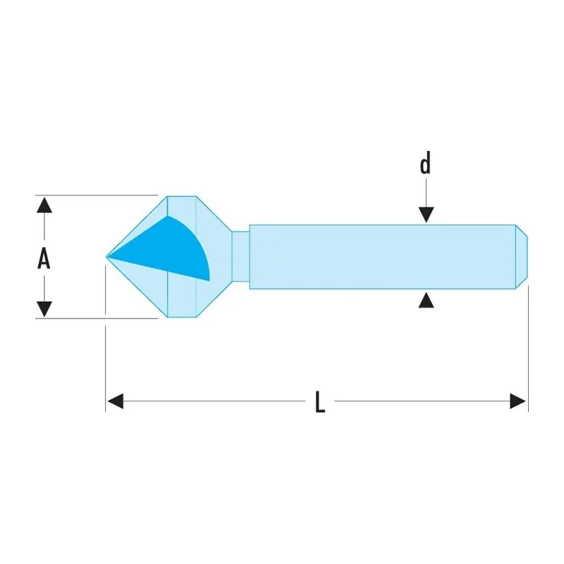 Facom High Speed Steel Drill Bit 20.5 mm Diameter Cone Shank Model 229.TT4