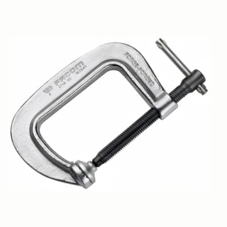 Facom 250 mm Jaw Opening x 202 mm Jaw Depth G Clamp with Galvanised Burnished Screw 271A.250