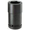 Facom 30 mm 1 in Drive 6 Point Metric Impact Socket, Chrome Molybdenum Steel, Manganese Phosphate Finish, 100mm NM.30LA