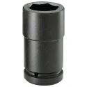 Facom 60 mm 25.4 mm Drive 6-Point Metric Impact Socket 120mm Length NM.60LA