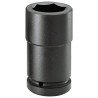 Facom 33 mm 25.4 mm Drive 6 Point Impact Socket, 100 mm Length NM.33LA