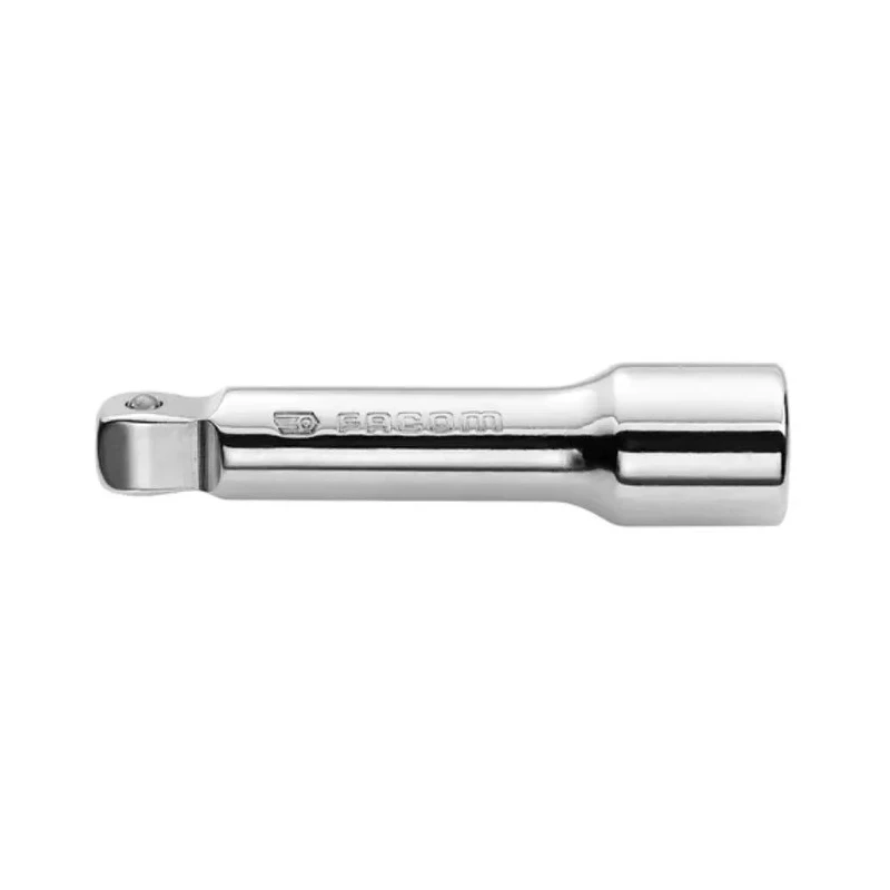 Facom 3/8 in Square Drive Extension Bar 75mm Bright Chrome Steel J.209