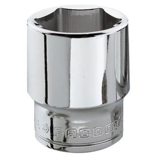 Facom 3/8 in Drive 21 mm 6 Point Square Chrome Vanadium Steel Socket J.21H