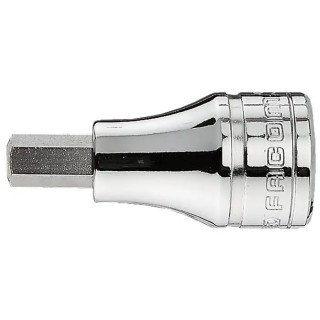 Facom 3/8 in Drive 5 mm Bit Square Socket Chrome Vanadium Steel, Bright Chrome with Phosphate Finish JT.5