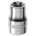 Facom 3/8 in Drive E10 Torx Square Socket, 10mm Size, 26mm Overall Length JTX.10