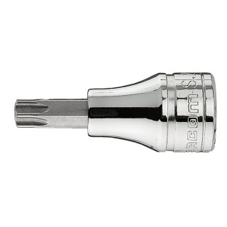 Facom 3/8 in Drive 3.84 mm Torx Square Socket with T20 Torx Tip, 46mm Overall Length JX.20