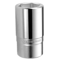Facom 3/4 in Drive 36 mm 6 Point Square Socket Satin Chrome Finish 90mm Overall Length K.36LA