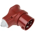 MENNEKES Vario TOP IP44 Red Cable Mount 3P+N+PE Straight Industrial Power Connector 16A 400V IP44 