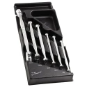 Facom Socket Wrench with Hinged Handle Chrome Vanadium Steel Satin Chrome 175mm MOD.66A-1