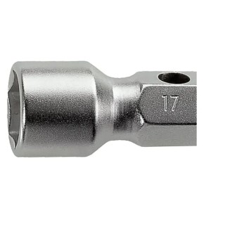Facom Hexagon Socket Wrench, 27 x 29 mm Tip, 200mm Overall Length 6-Point Heads Satin Chrome Finish 97.27X29