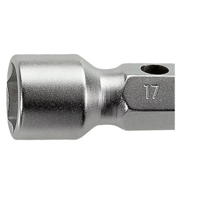 Facom Hexagon Socket Wrench, 27 x 29 mm Tip, 200mm Overall Length 6-Point Heads Satin Chrome Finish 97.27X29