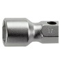 Facom Hexagon Socket Wrench, 27 x 29 mm Tip, 200mm Overall Length 6-Point Heads Satin Chrome Finish 97.27X29