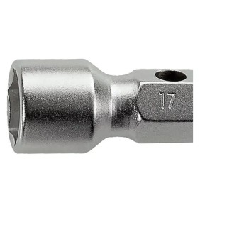 Facom Metric Forged Double Hexagon Socket Wrench 16 x 17 mm Tip, 160 mm Overall Length 97.16X17