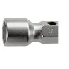 Facom Metric Forged Double Hexagon Socket Wrench 16 x 17 mm Tip, 160 mm Overall Length 97.16X17