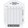 Facom Vehicle Test Kit Test Cards Set for Diesel Engine Compression Tester, RoHS Compliant 911B.FC
