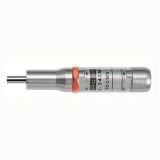 Facom Torque Screwdriver, 1/4 in Drive, Right-Hand Torquing, 96.5mm Overall Length A.340MT