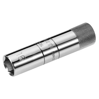Facom 1/2 in Drive 16 mm 6 Point Square Chrome Vanadium Steel Socket B.S16A1