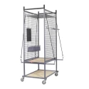 Facom 2 Shelves Trolley with 4 Swivel Wheels, Platform 900 mm x 600 mm, Load Capacity 150 kg, Brakes, Model CR.S1