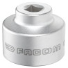 Facom Chrome Vanadium Steel 3/8 in Drive 32 mm 6 Point Square Socket D.163-32