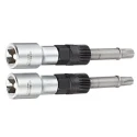 Facom Screwdriver Bit Set, 1/4 in Drive Size, Square Drive Type, XZN M8 and M10 Sizes, 330 mm Overall Length DM.APR-4