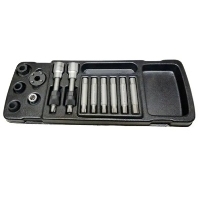 Facom 3-Piece 1/4 in Bit Hexagon Socket Set Drive Size 1/4 in Chrome Vanadium Steel DM.APR-5