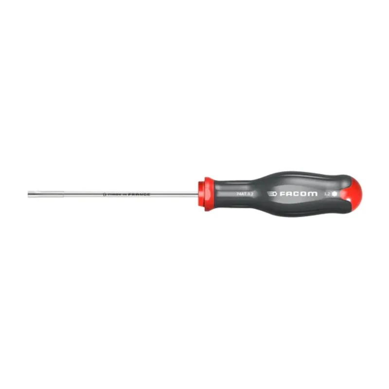 Facom Hexagon Nut Driver, 10 mm Tip, 125 mm Blade, 250 mm Overall Length 74AT.10
