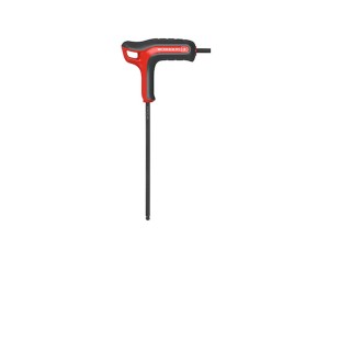 Facom T Metric Hex Key, Hex Size 3 mm, Long and Short Arm, Phosphate Finish, Silicon Steel 84TZSA.3