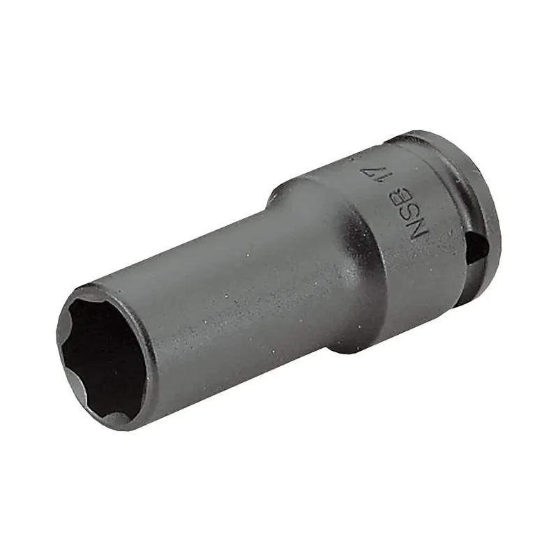 Facom 16 mm 1/2 in Drive Long-Reach Impact Socket, 6 Point, Chrome Molybdenum Steel, 80mm Length NSB.16