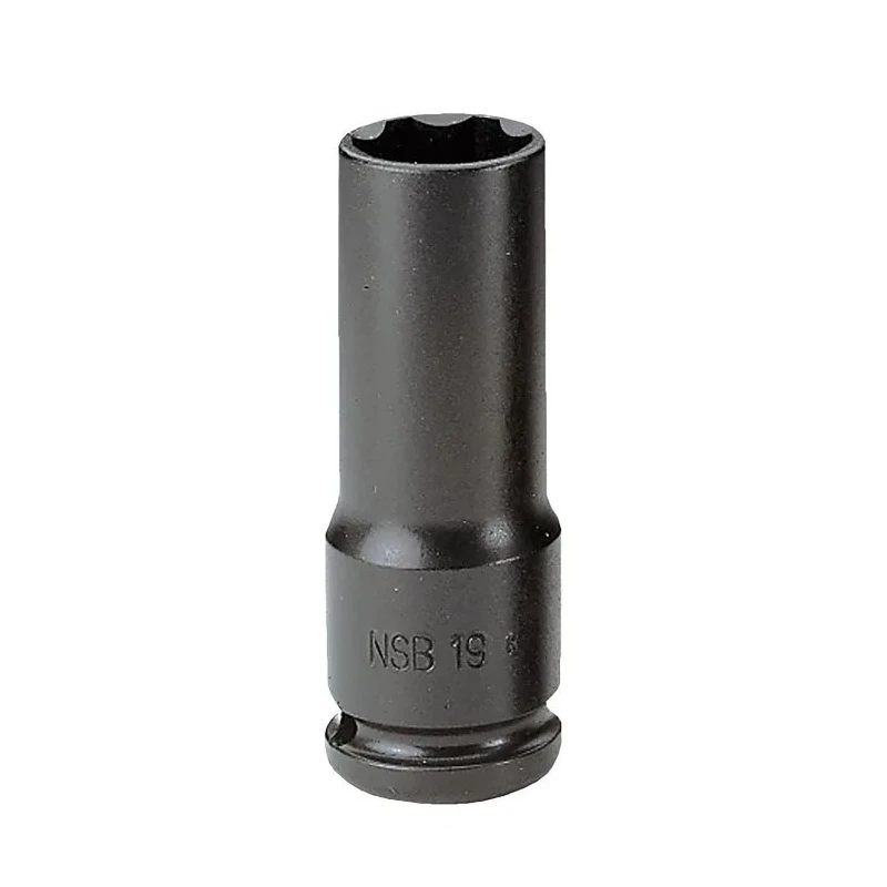 Facom 19 mm 1/2 inch Drive 6 Point Impact Socket Chrome Molybdenum Steel Manganese Phosphate Finish NSB.19