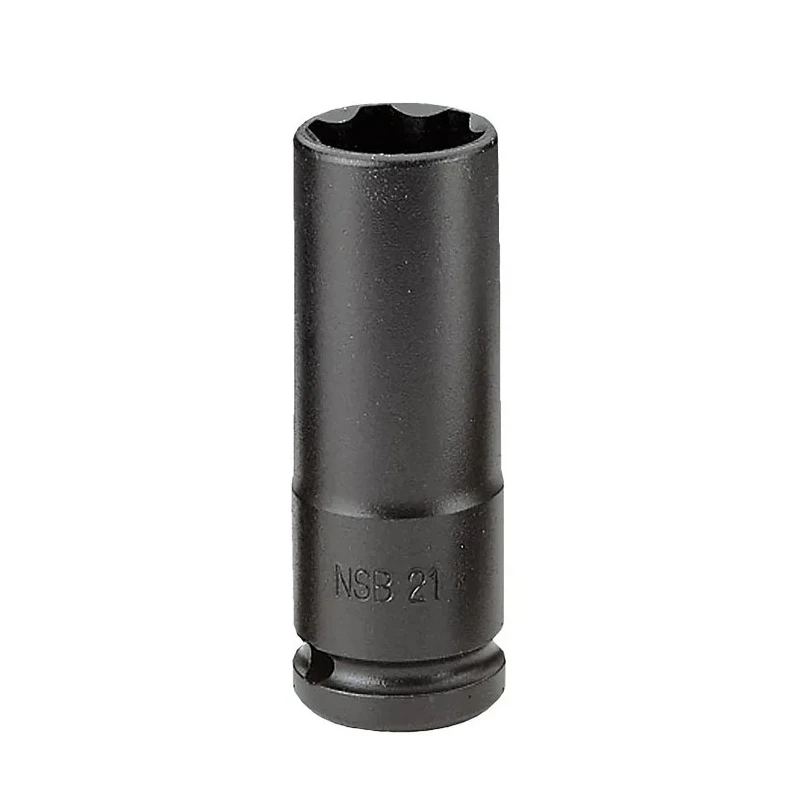 Facom 22 mm 1/2 in Drive 6 Point Chrome Molybdenum Steel Impact Socket Manganese Phosphate Finish NSB.22