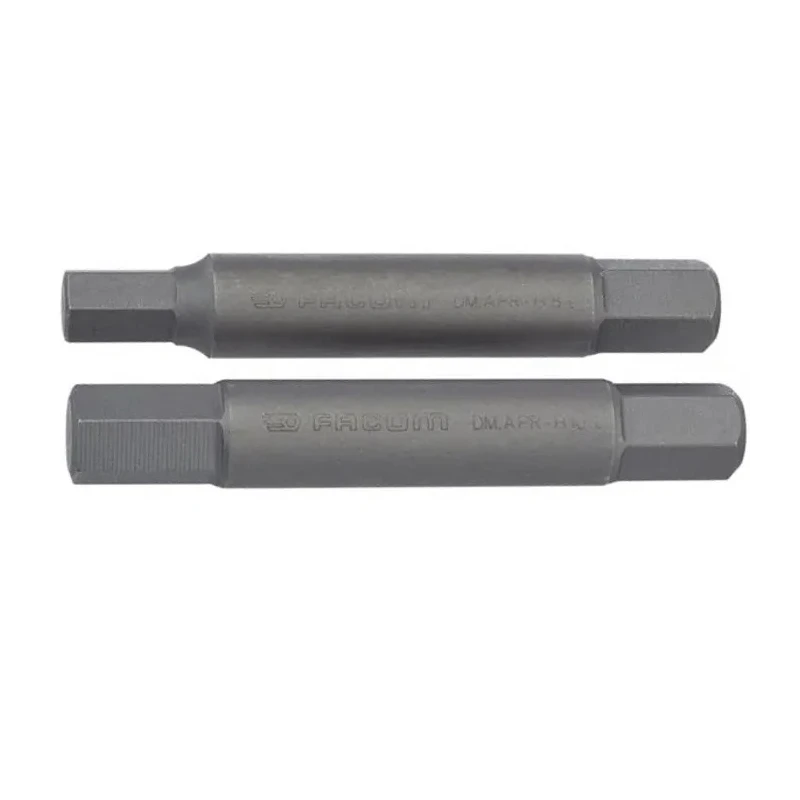 Facom Hex Screwdriver Bit Set 1/4 in Drive, 8 to 10 mm² Tip, Square Drive, 330mm Overall Length, 2-Piece DM.APR-3