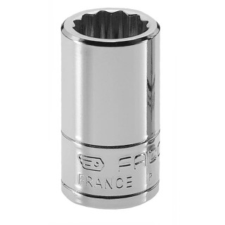 Facom 1/4 in Drive 11 mm Standard Square Socket 22mm Overall Length R.11E