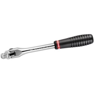 Facom 1/2 in Drive Chrome Vanadium Steel Round Head Swivel Handle 246mm Overall S.140A